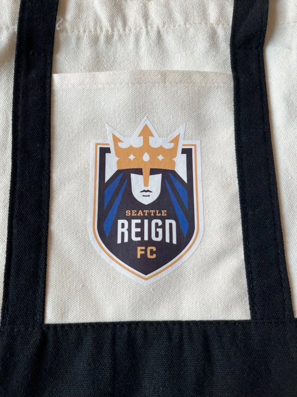 New Seattle Reign FC SRFC Shield Origins Beige/Off-White Mini Canvas Bag